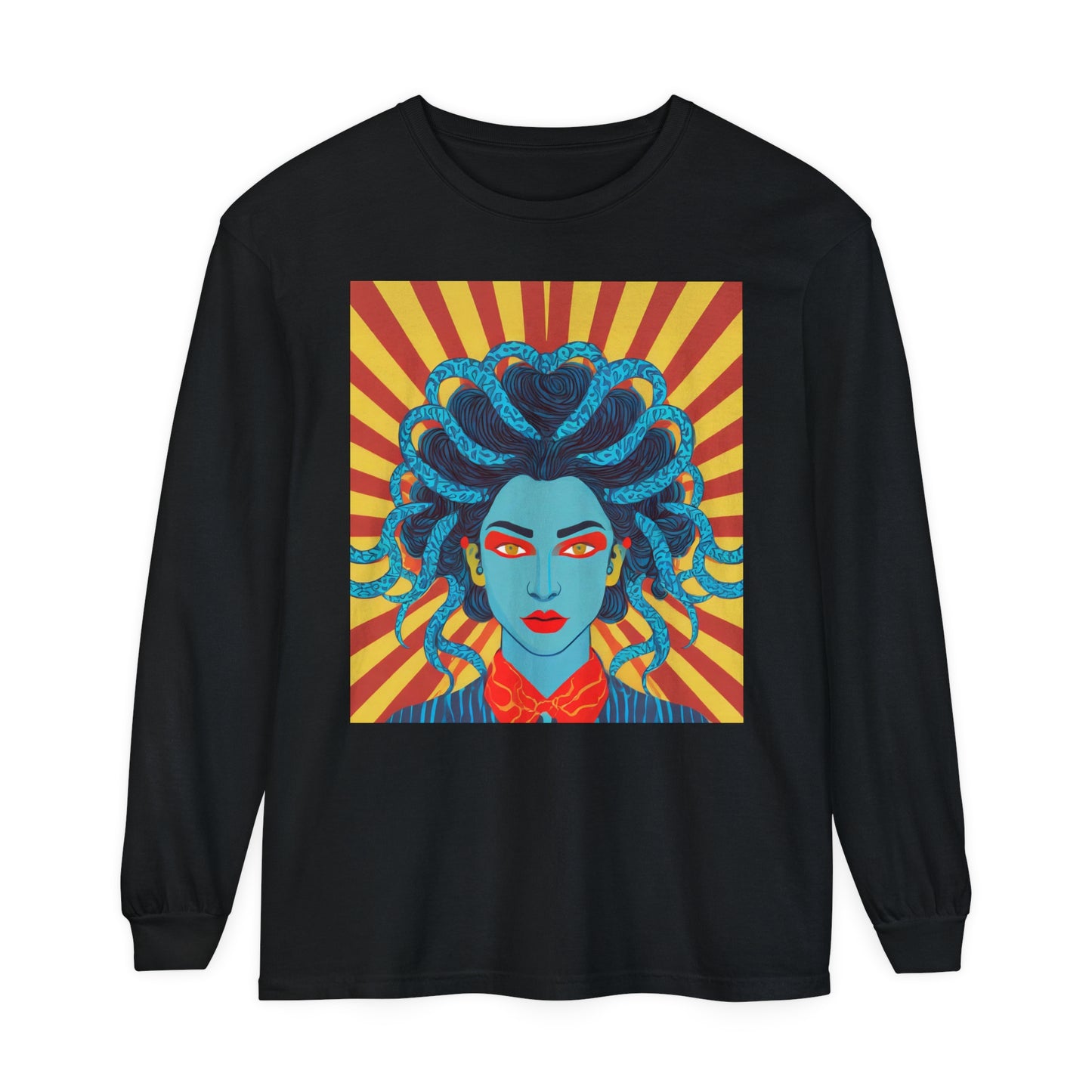 Blue Medusa Long Sleeve Tee