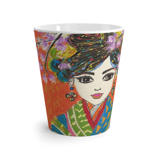 Colorful Geisha Latte Mug