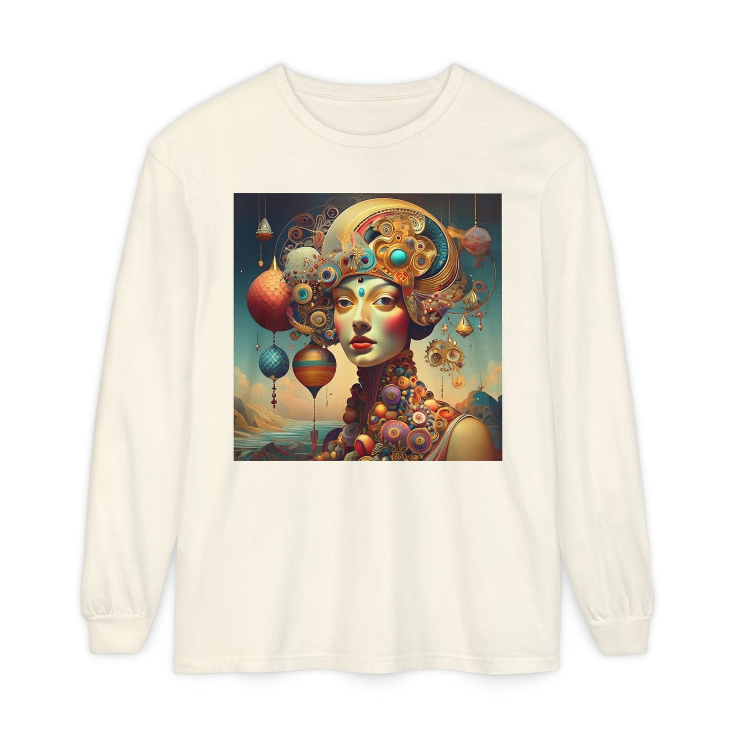 Surreal Steampunk Portrait Long Sleeve Tee