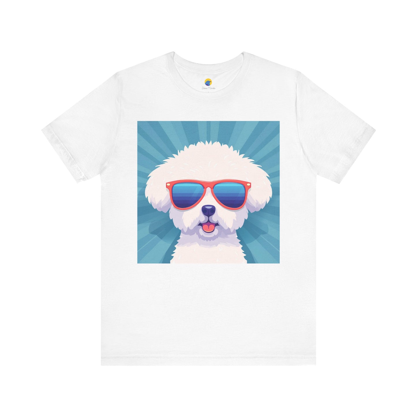 Fluffy Dog with Sunglasses Tee