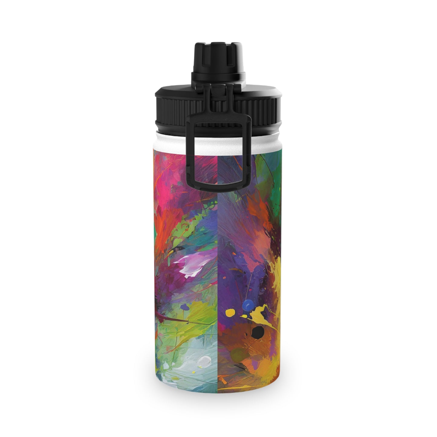 Color Splash Stainless Steel Water Bottle, Sports Lid