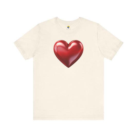 Satin Heart Short Sleeve Tee