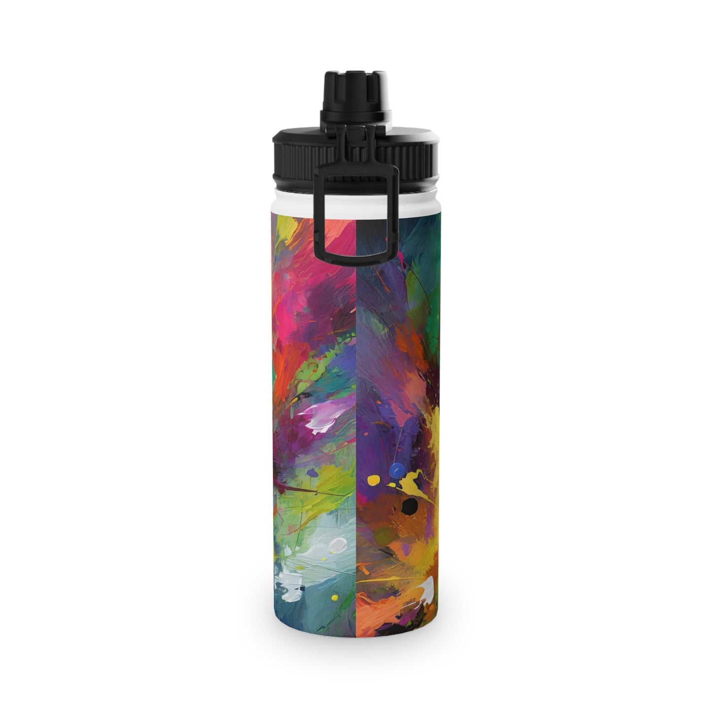 Color Splash Stainless Steel Water Bottle, Sports Lid