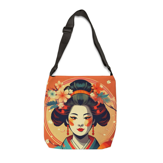 Coral Geisha Tote Bag