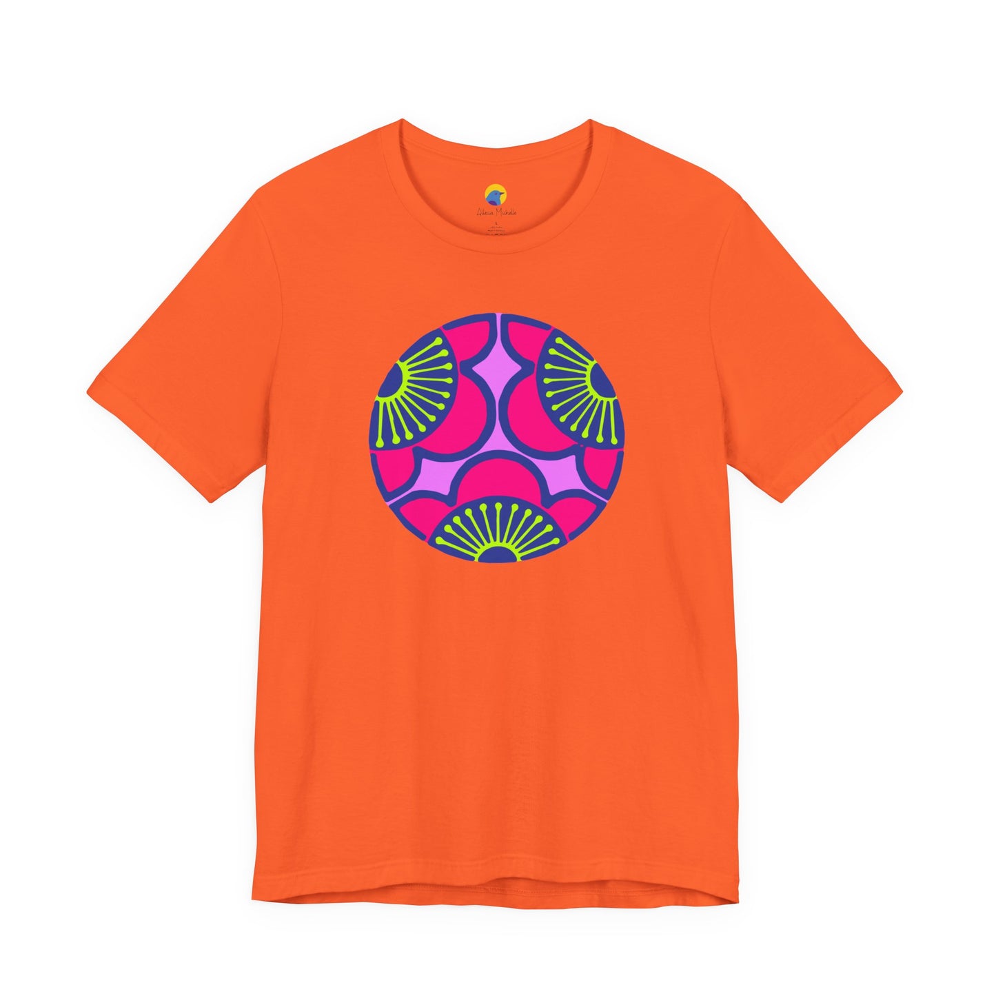 Modern Japanese Pattern Shirt | Colorful Graphic Tee