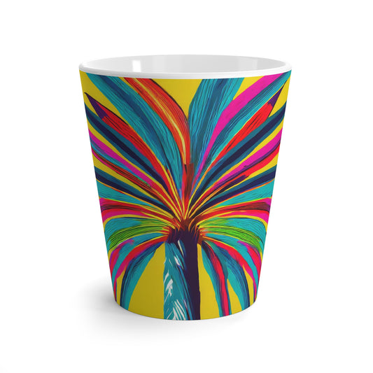 Palmetto on Yellow Latte Mug