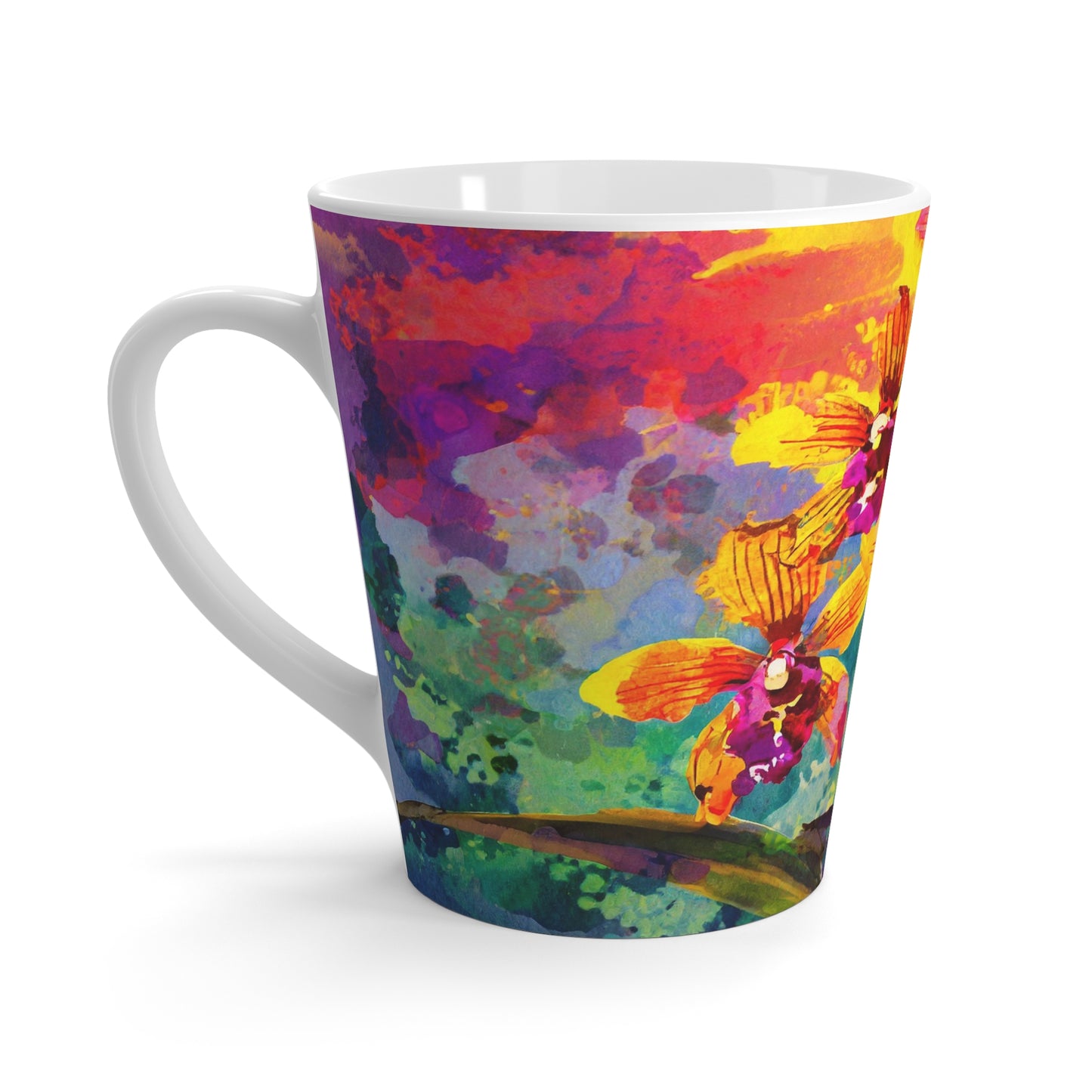 Orchids at Sunset Latte Mug