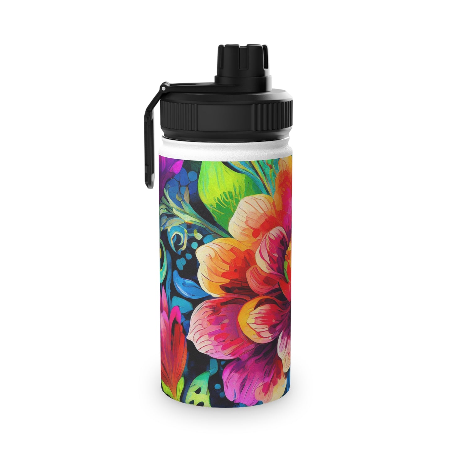 Fabulous Flower Stainless Steel Water Bottle, Sports Lid