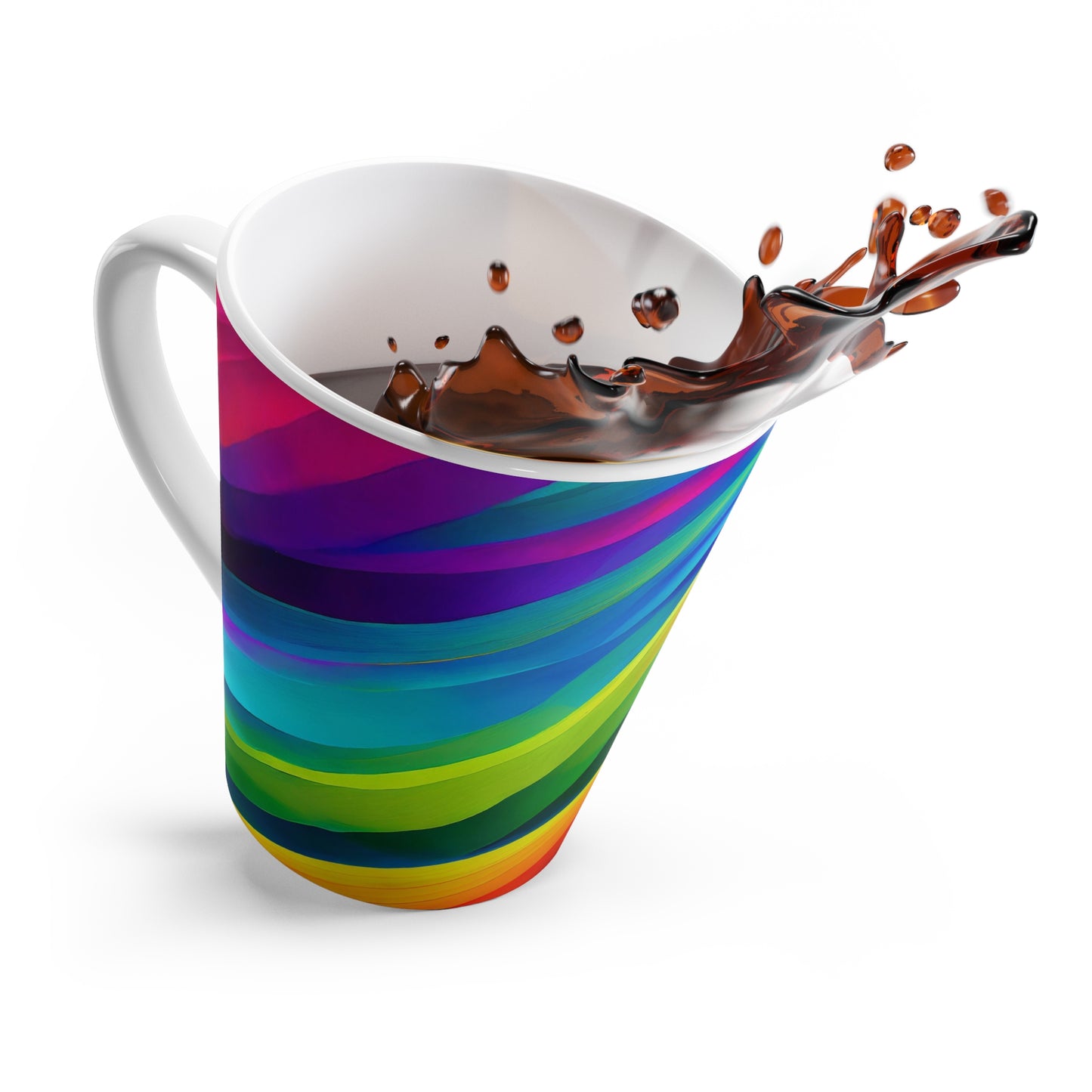 Color Waves Latte Mug