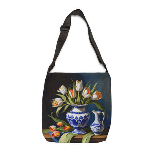 Tulips Adjustable Tote Bag