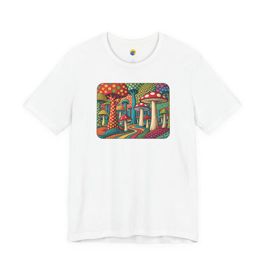 Enchanted Mushroom Forest – Psychedelic Fantasy Graphic Tee