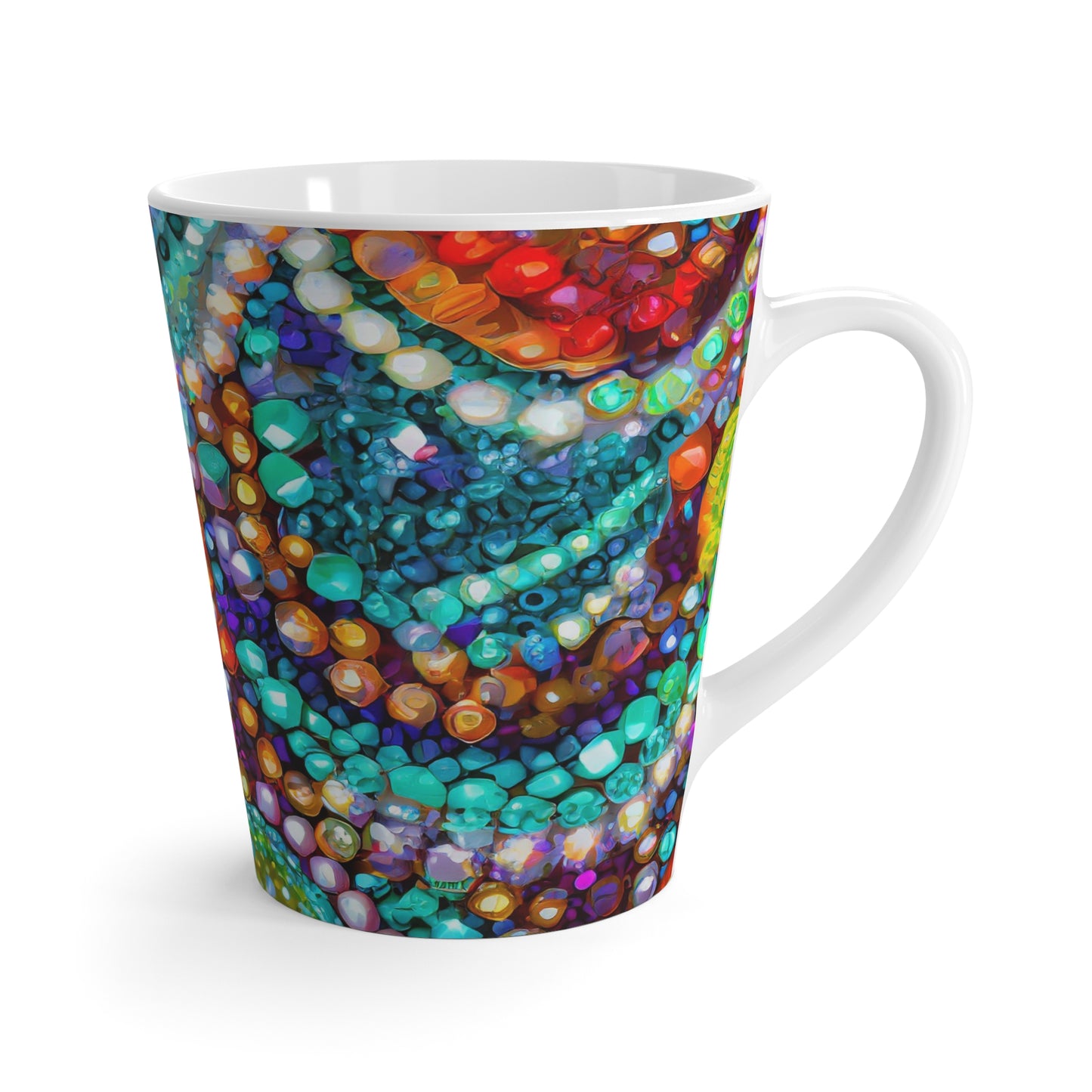 Colorful Beads Latte Mug