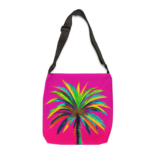 Palmetto on Pink Adjustable Tote Bag