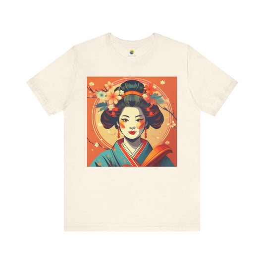 Coral Geisha Short Sleeve Tee