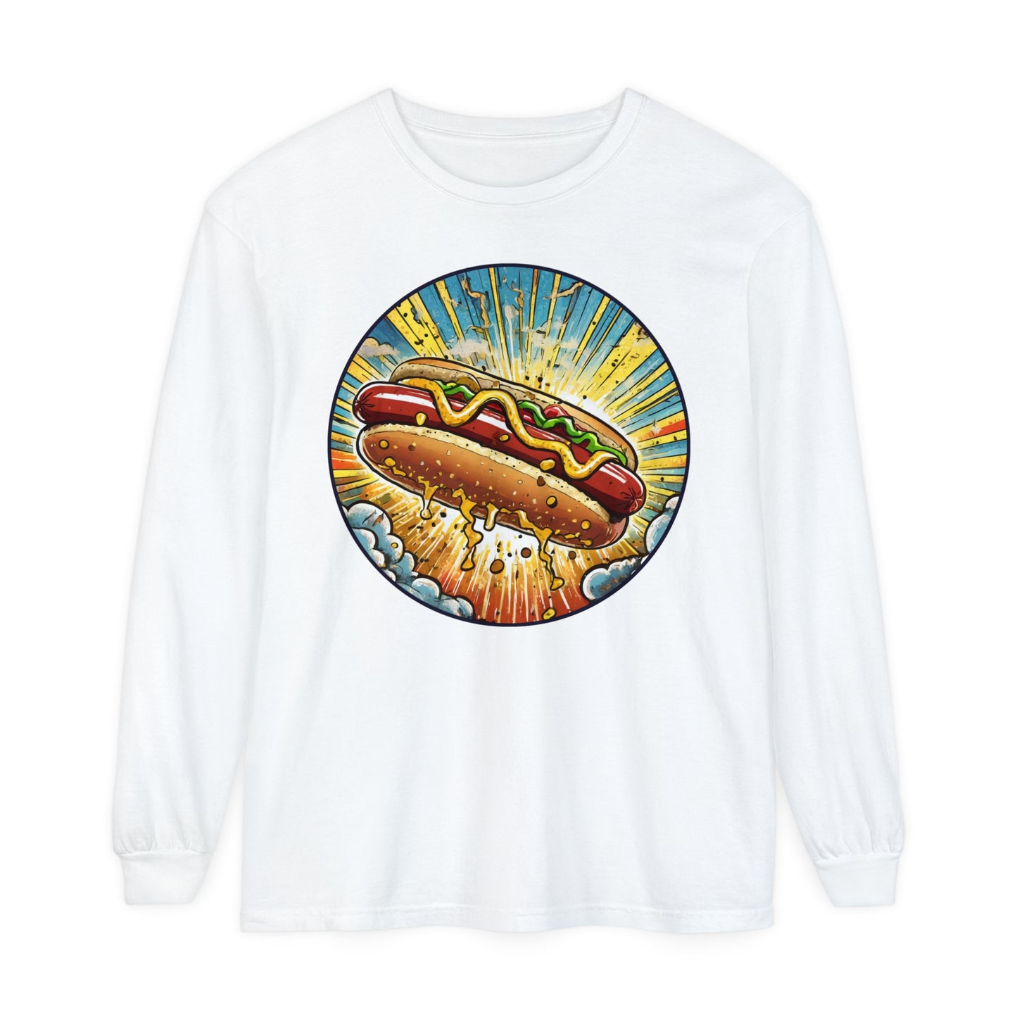 Junk Food Series: Heroic Hot Dog Long Sleeve Tee