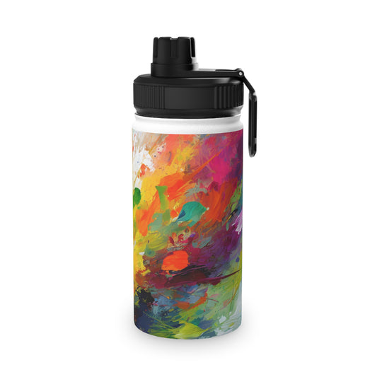 Color Splash Stainless Steel Water Bottle, Sports Lid