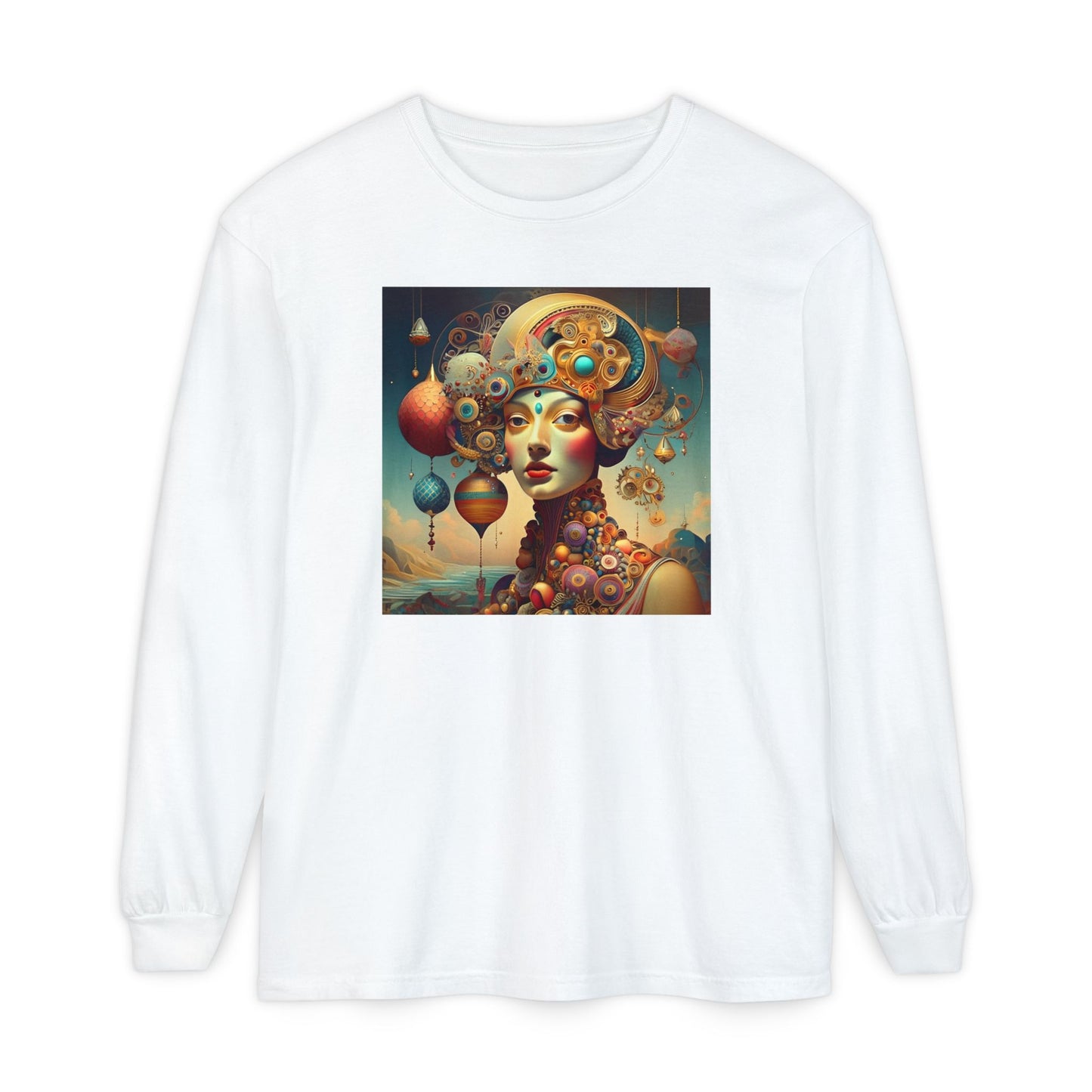 Surreal Steampunk Portrait Long Sleeve Tee