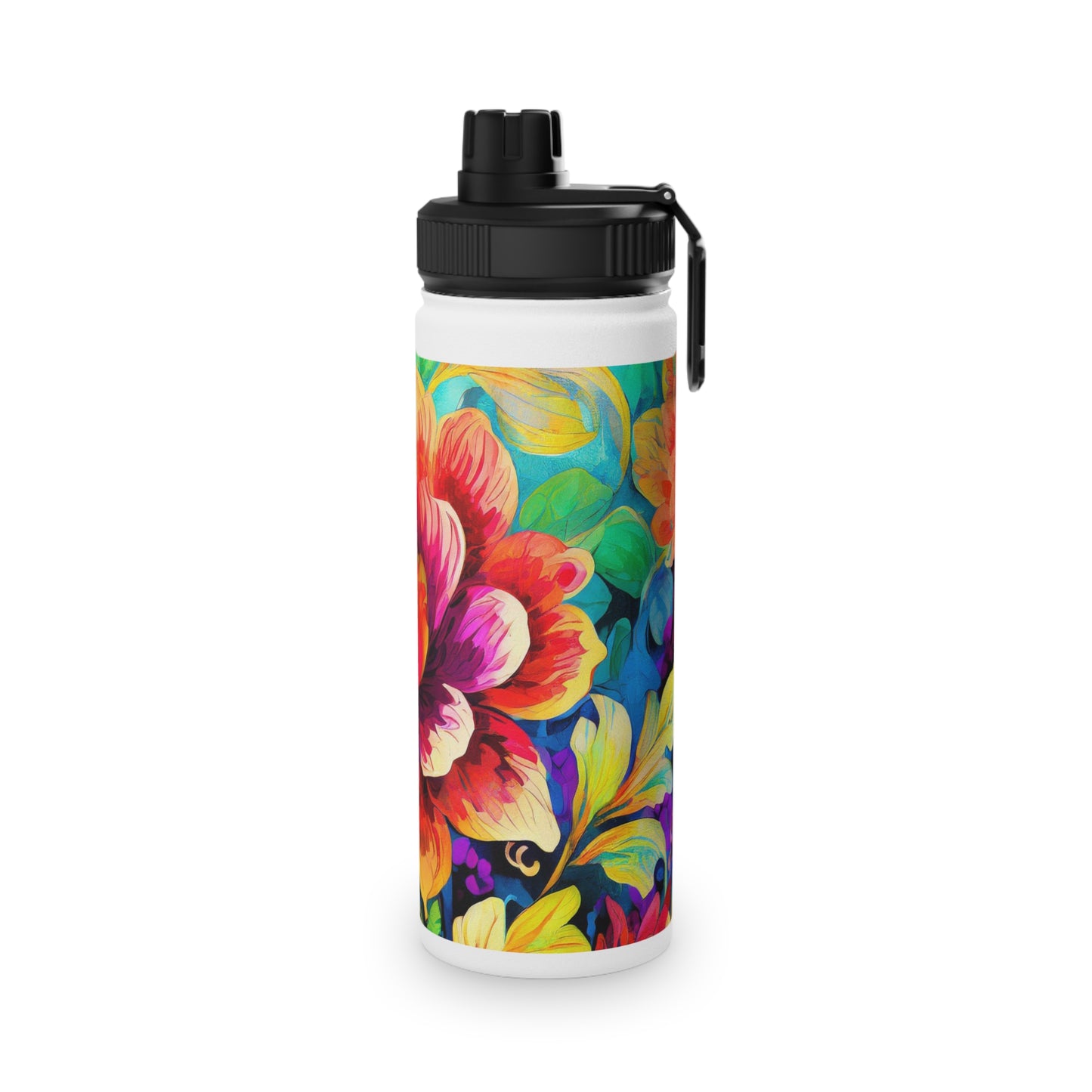 Fabulous Flower Stainless Steel Water Bottle, Sports Lid