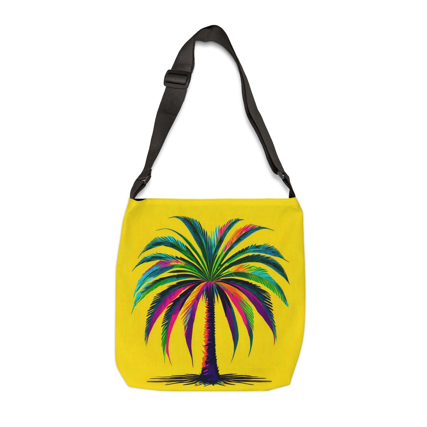 Palmetto on Yellow Adjustable Tote Bag