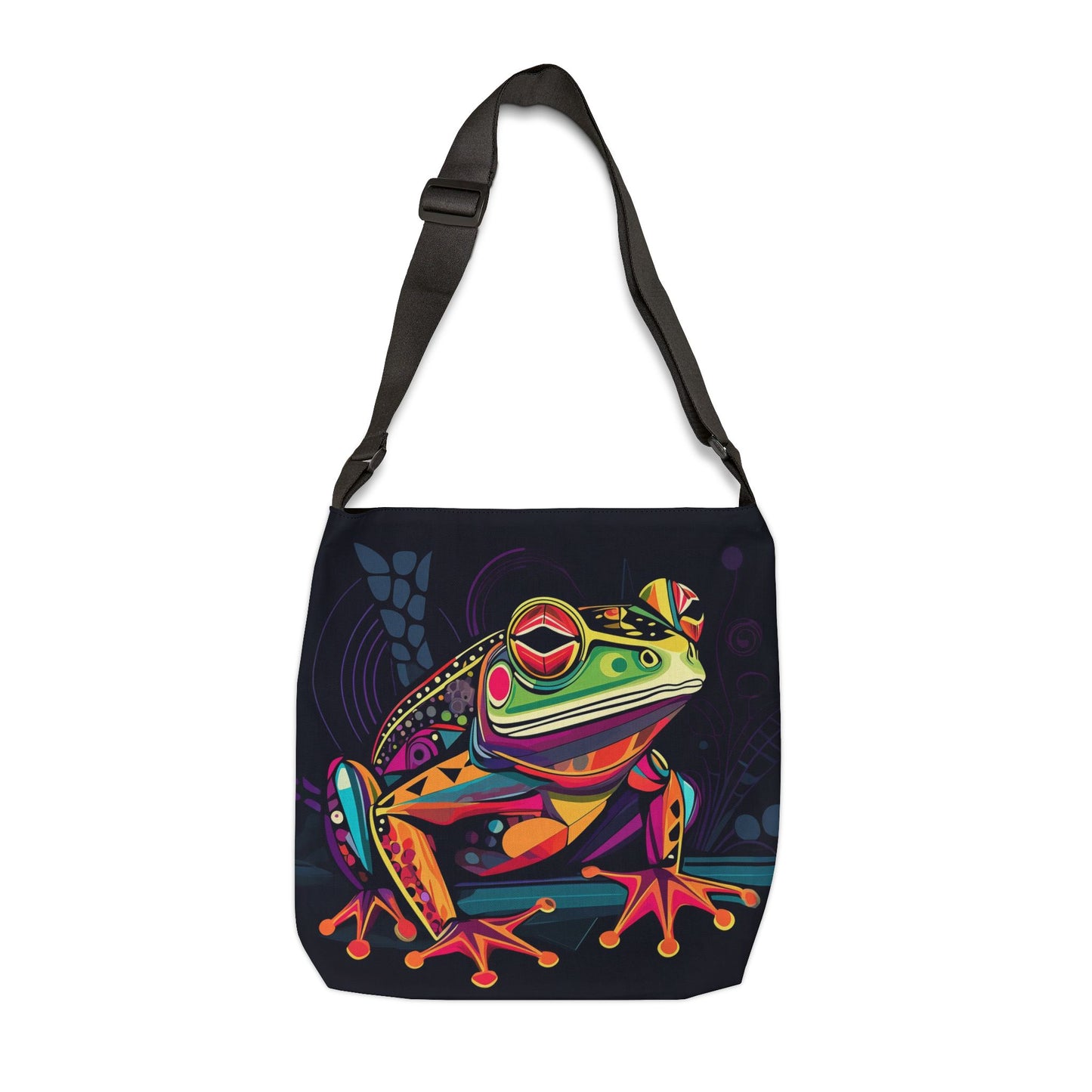 Colorful Frog Adjustable Tote Bag