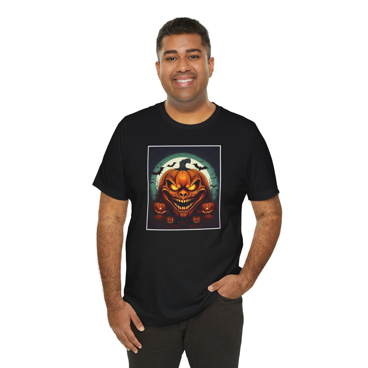 Evil Jack-O-Lanterns Unisex Jersey Short Sleeve Tee