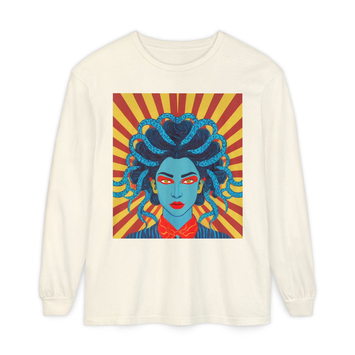 Blue Medusa Long Sleeve Tee