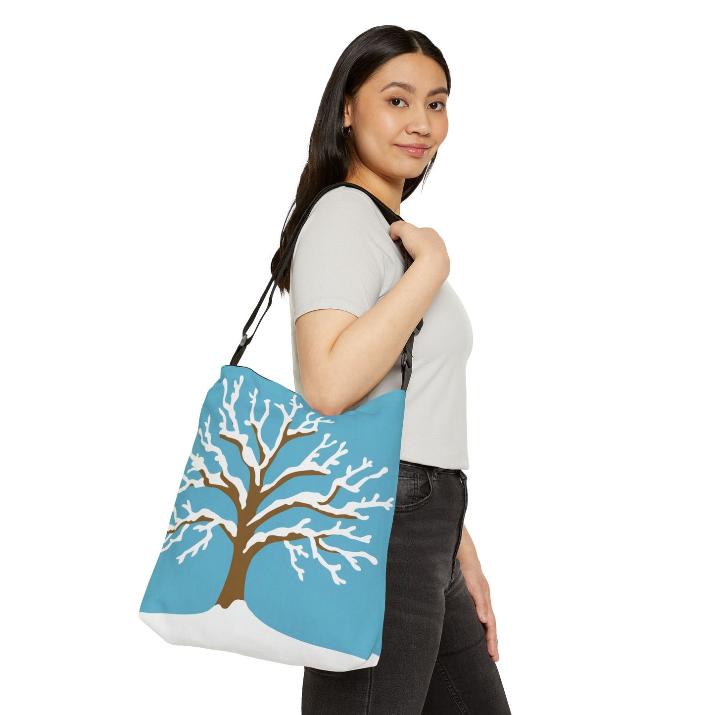 Snowy Tree Tote Bag