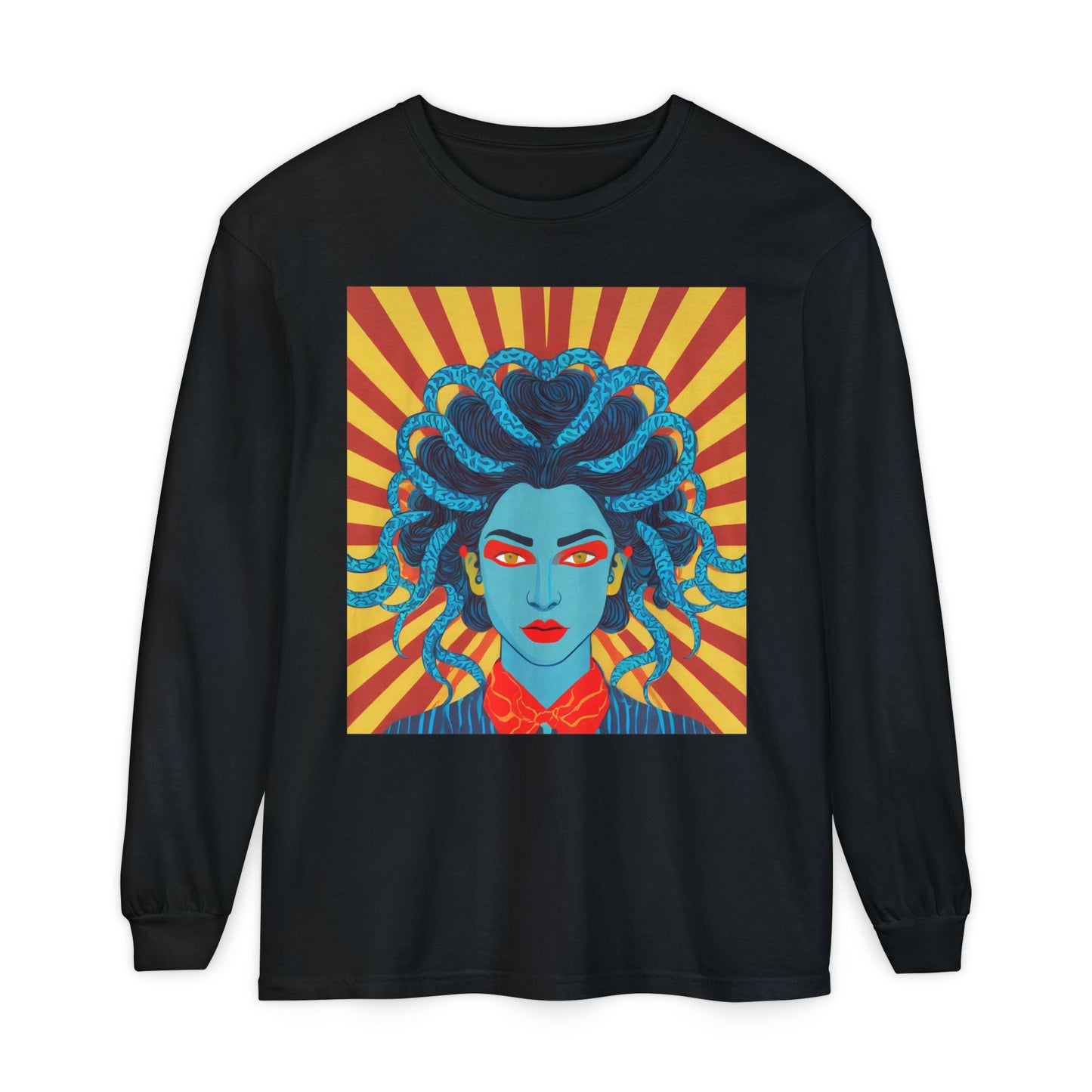 Blue Medusa Long Sleeve Tee