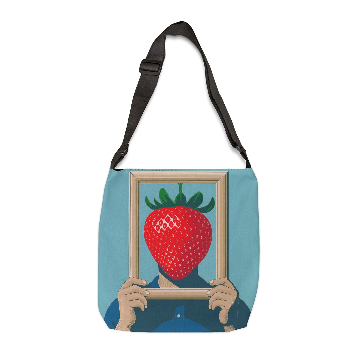 Surreal Strawberry Adjustable Tote Bag