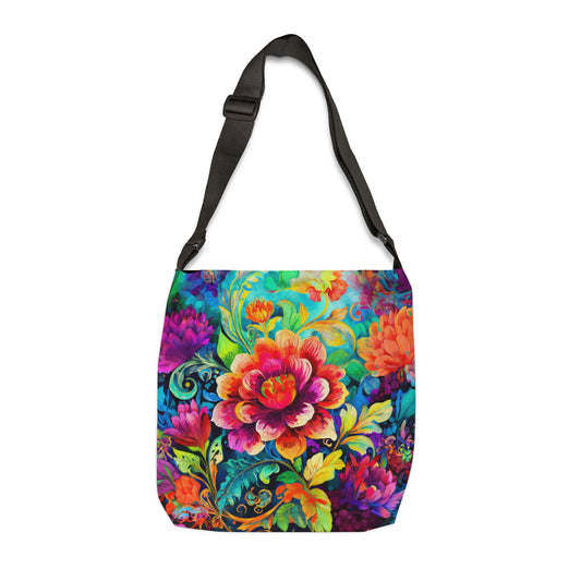 Fabulous Flower Adjustable Tote Bag