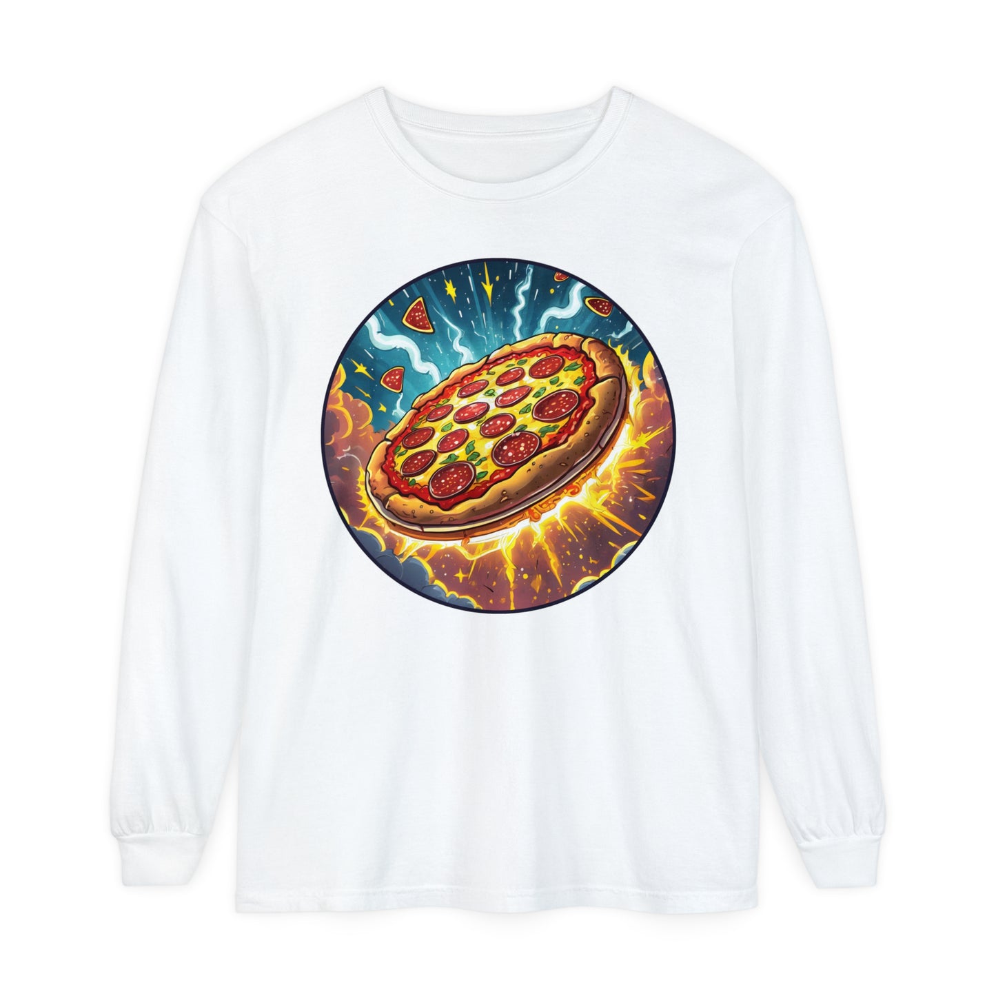 Junk Food Series: Heroic Pizza Long Sleeve Tee