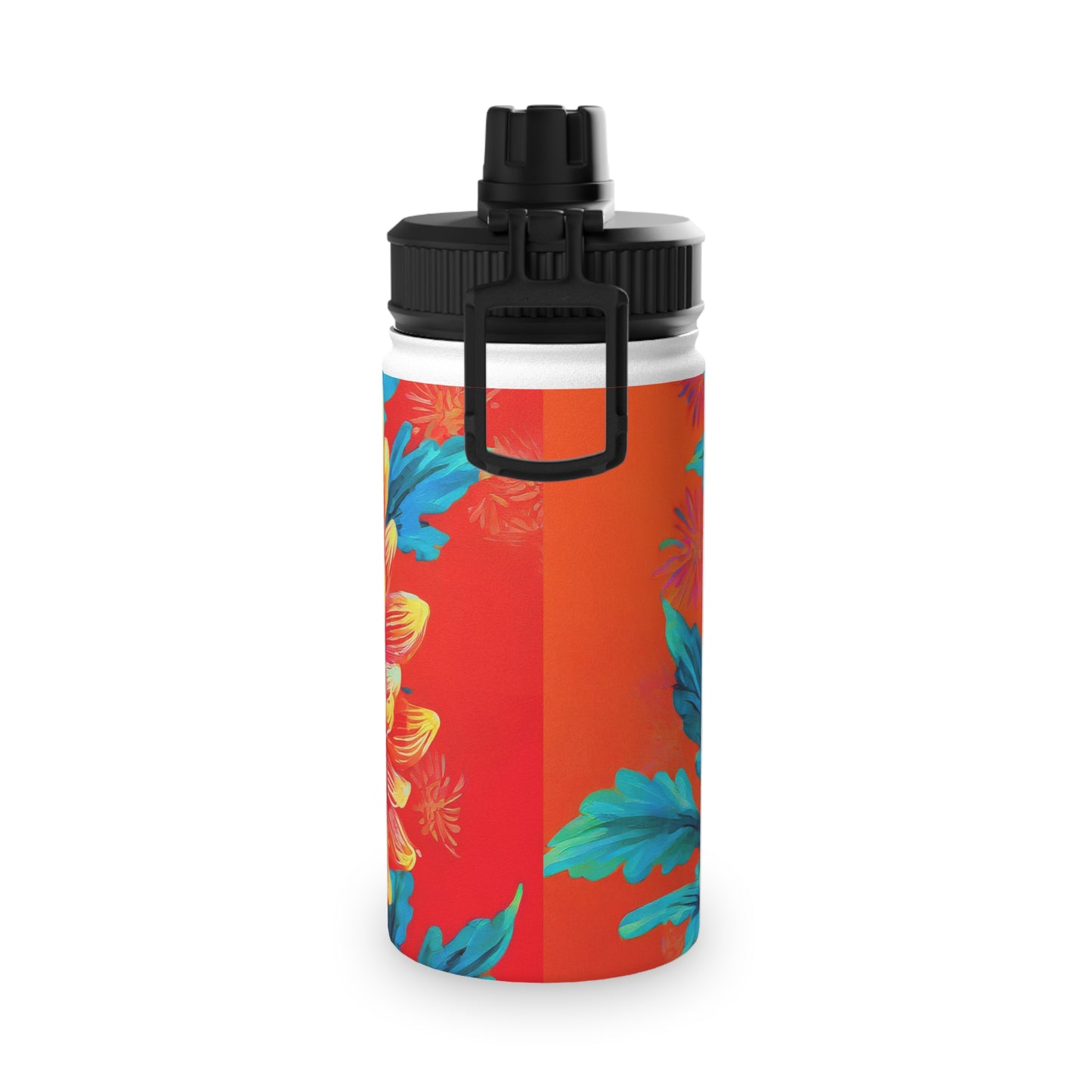 Chrysanthemum Stainless Steel Water Bottle, Sports Lid