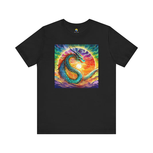 Rainbow Dragon Unisex Jersey Short Sleeve Tee